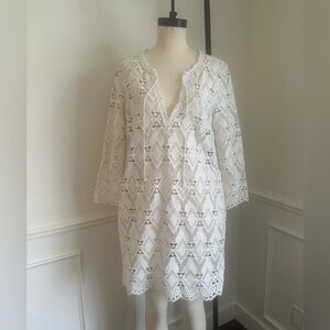 Maje White embroidered lace Sundress